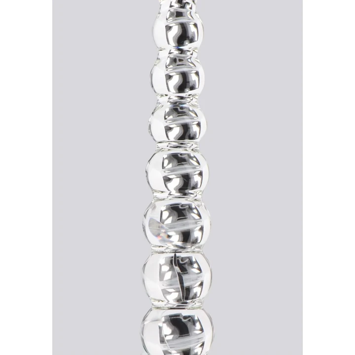 Dildo TOYJOY GLASS WORXX, szklany, wodoodporny, długość 22 cm, średnica 3.5 cm