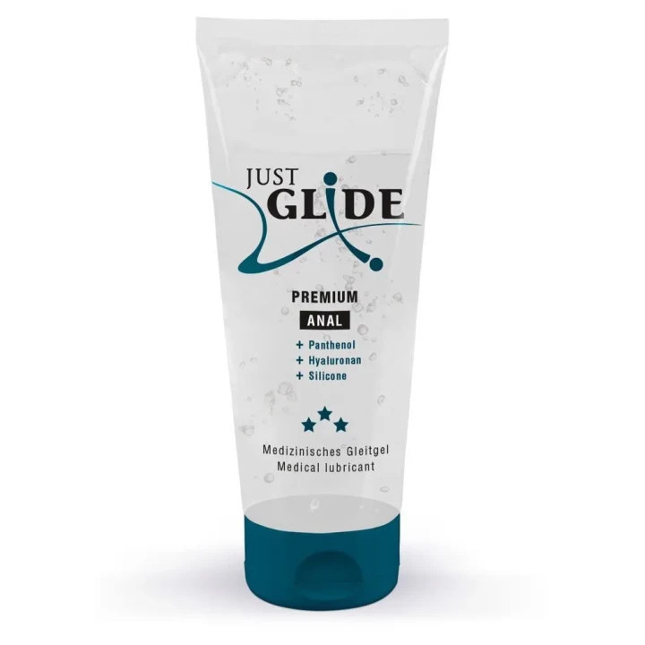 Żel nawilżający analny Just Glide Premium 200 ml, 100% wegański, pH zoptymalizowane