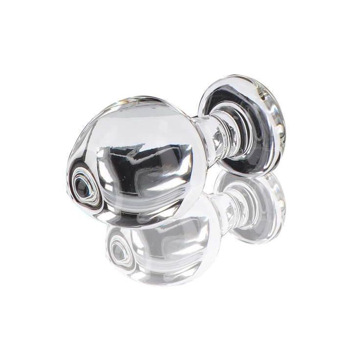 Plug analny TOYJOY GLASS WORXX szklany, wodoodporny, 9 cm długości