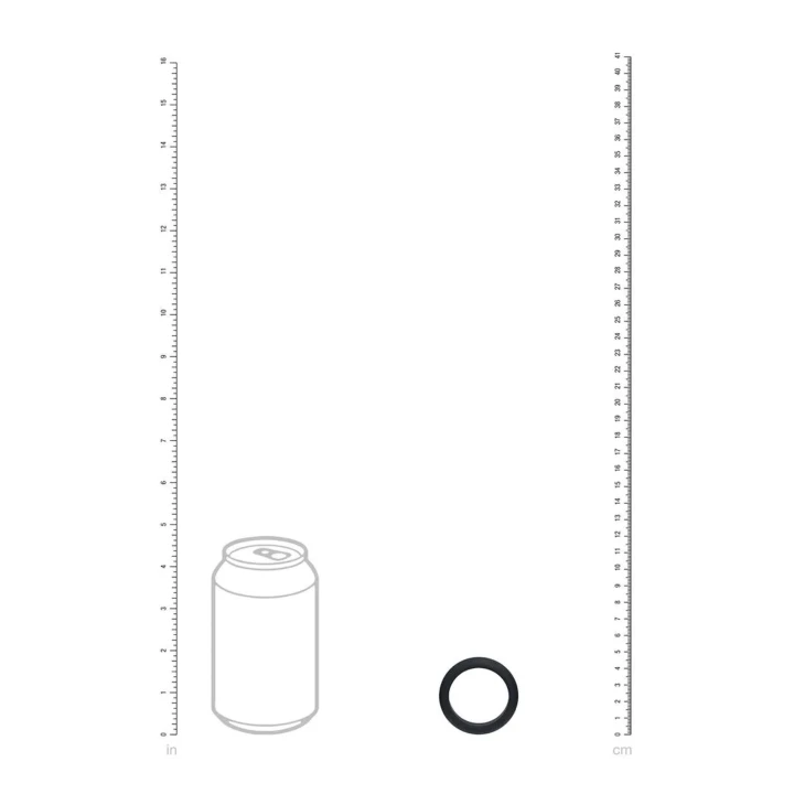 Pierścień silikonowy poziom 35mm LEVELZ - czarny, komfortowe dopasowanie, wysoka trwałość