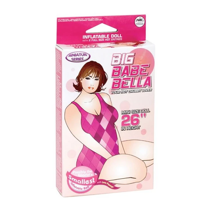 Lalka miniaturowa BIG BABE BELLA, PVC, z funkcją zasilania na baterie