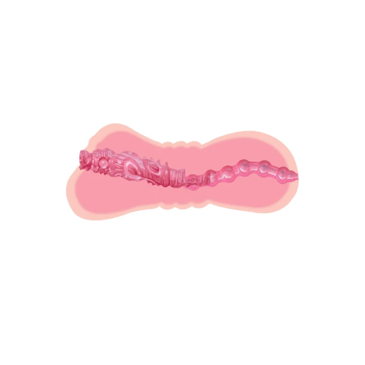 Masturbator podwójny Hidden Desire, realistyczny TPR, wodoodporny, 7.5 cm