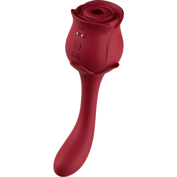 Stymulator łechtaczki Blossom Red - Silikon, 9 trybów wibracji, wodoodporny