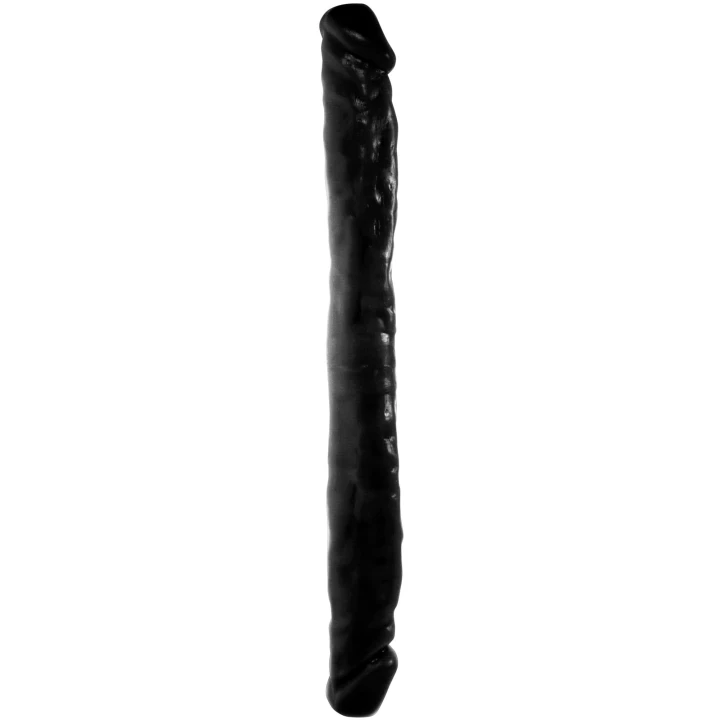 Dildo podwójne, PVC, 45 cm, wodoodporne, czarne