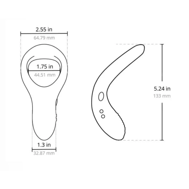 Pierścień erekcyjny Lovense Diamo – sterowany aplikacją, wibracje krocza, IPX7