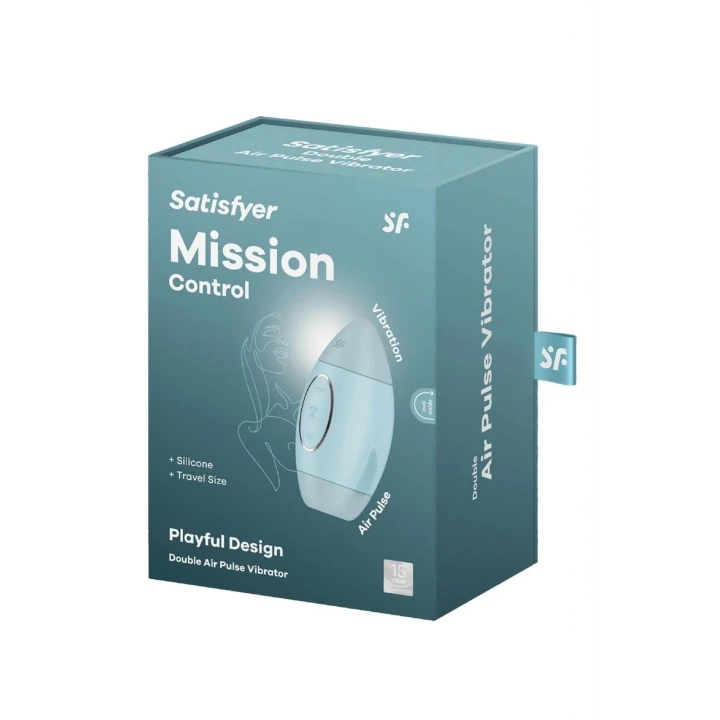 Wibrator łechtaczkowy Satisfyer Mission Control — Air Pulse, 11 poziomów, wodoodporny
