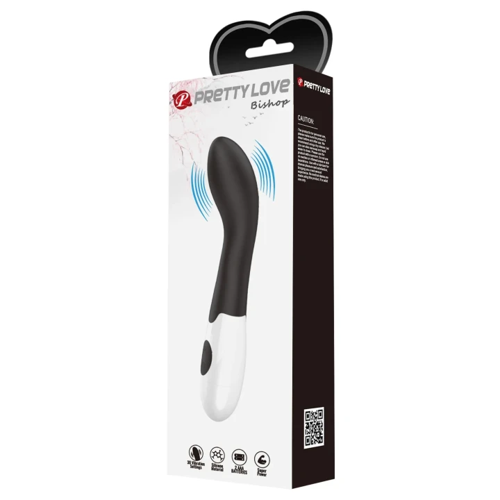 Wibrator do punktu G PRETTY LOVE – Czarny, 30 trybów wibracji, ABS/Silikon