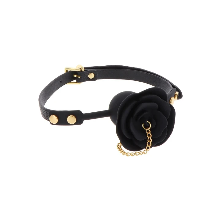 Knebel z kulką 4.2 cm Taboom Dona z eleganckim plugiem, silikon/skóra PU, długość 43-59 cm