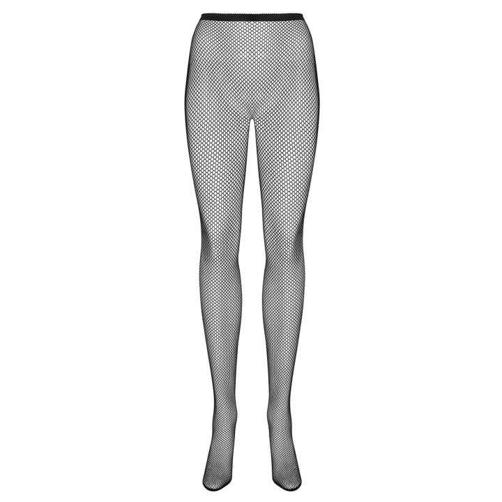 Rajstopy OBSESSIVE Tights S233 - Czarna siateczka, odważne wycięcia, 3SKnit