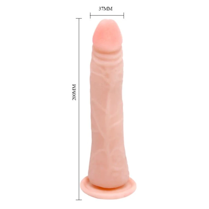 Dildo BAILE - elastyczny, realistyczny, przyssawkowy, łatwy w użyciu