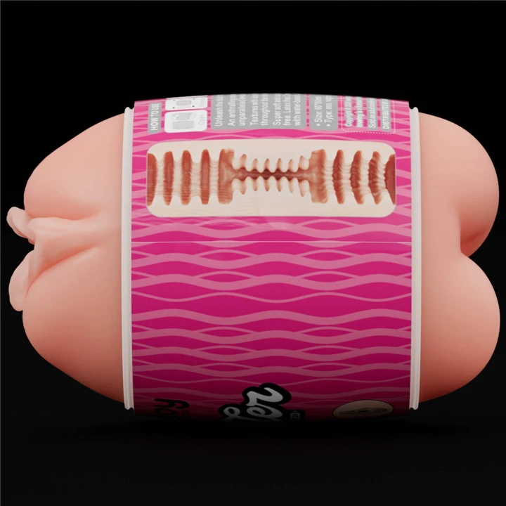 Masturbator dwustronny, TPE, 6,2x10,3 cm, naturalny kolor