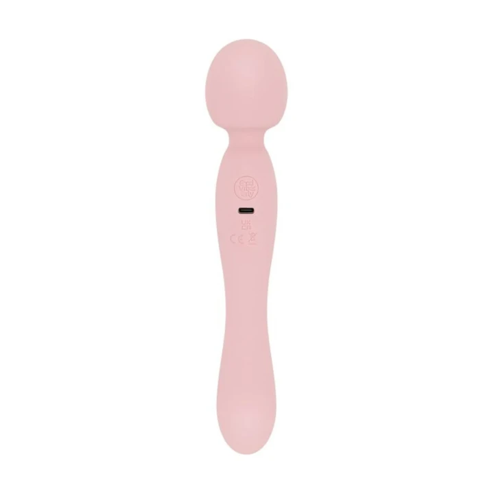 Wibrator typu wand Simi - 24,4 cm, 10 trybów wibracji, silikon medyczny, różowy