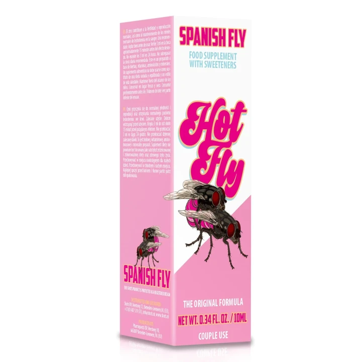 Suplement diety - Spanish Fly - Hot Fly 10 ml, z L-Argininą i Cynkiem, wspiera testosteron