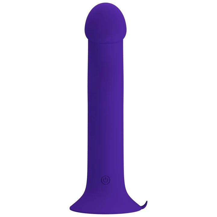 Dildo PRETTY LOVE - Murray, silikonowy, 12 funkcji wibracji, podstawka przyssawkowa