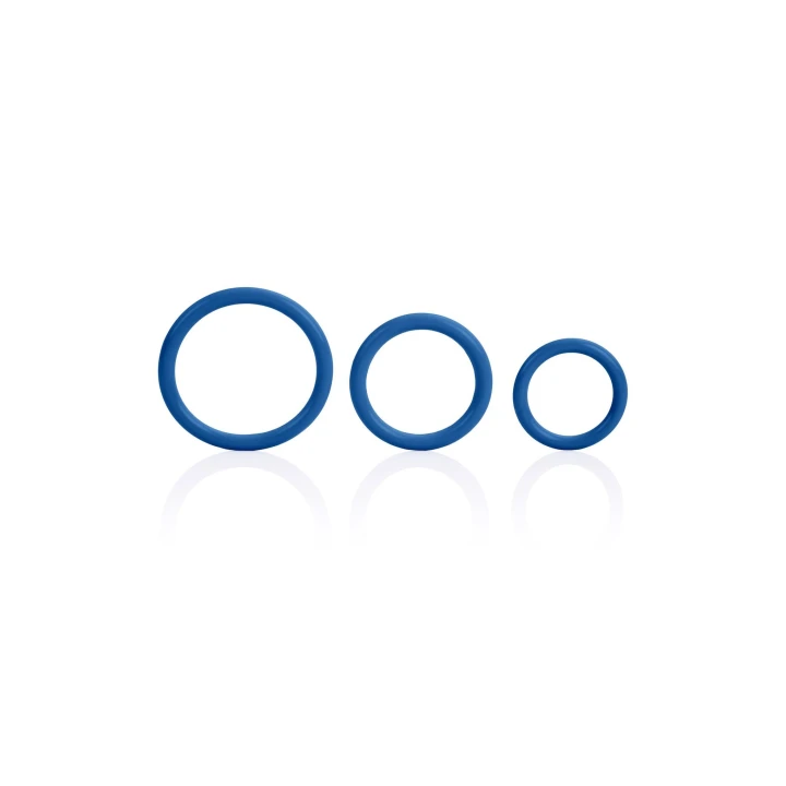 Pierścienie erekcyjne, silikonowe Tri-Rings, rozciągliwe, 2,5 cm średnicy