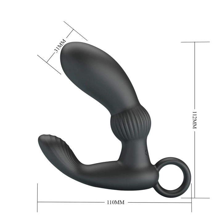 Masażer prostaty PRETTY LOVE - Cayla, 12 funkcji wibracji, silikon wodoodporny