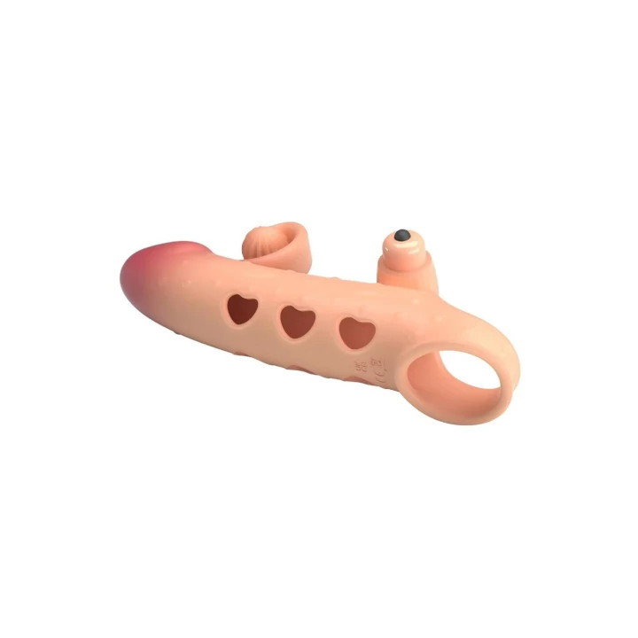 Nakładka wibracyjna - ROMANCE, TPE, 20 cm długości, ergonomiczny kształt