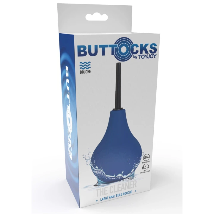 Gruszka analna TOYJOY Buttocks 200ml, silikon, ergonomiczna, łatwa w czyszczeniu