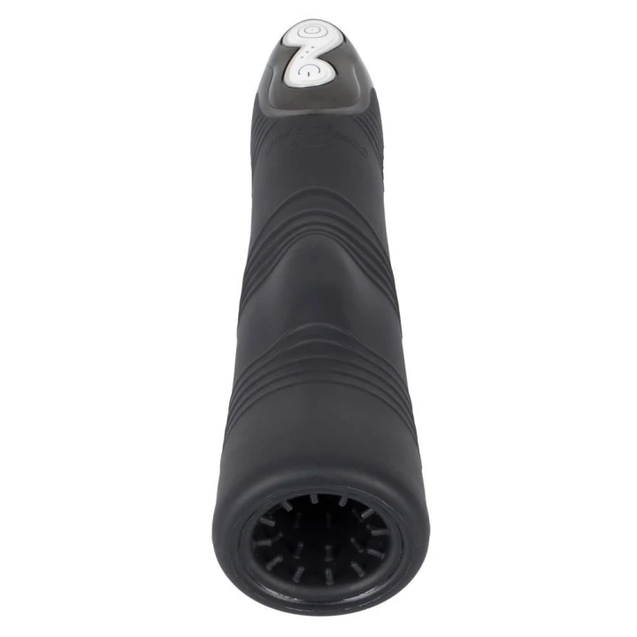 Masturbator silikonowy Paso Nero - 3 silniki, 7 trybów wibracji, ergonomiczy kształt