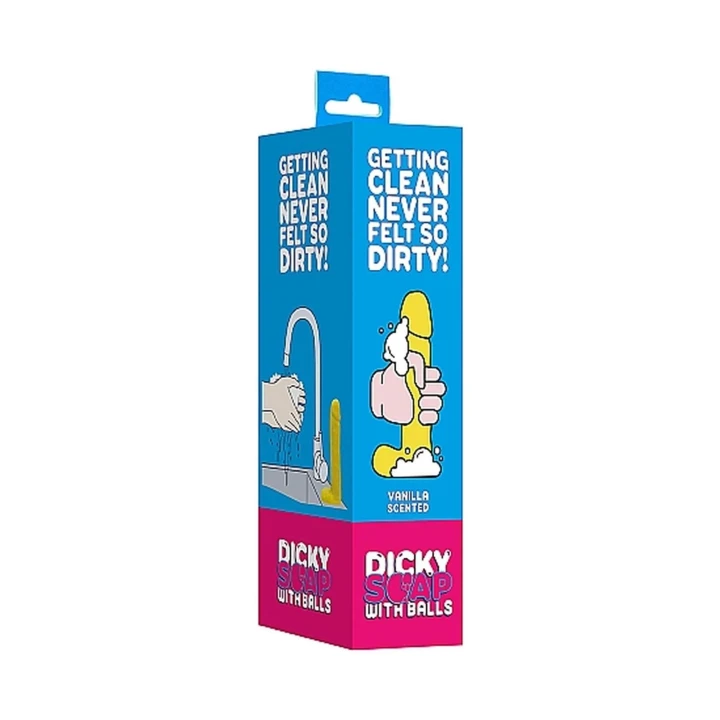 Mydło do ciała - Dicky Soap, zapach waniliowy, długość 18 cm, oryginalny kształt