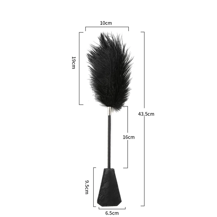 Zabawa BDSM: Fetish B-Series Piórko & Bat 43,5cm - Intensywne Pieszczoty i Eksploracja