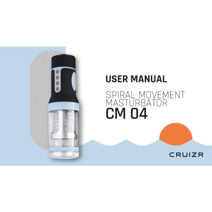 Masturbator rotacyjny CRUIZR CM04, wodoodporny, 3 prędkości, realistyczny rękaw