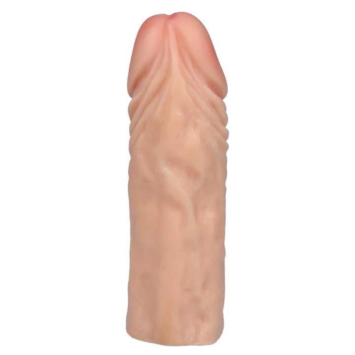 Nakładka stymulująca, GLADIATOR, 16 cm, cyber skóra, pogrubienie 1,3 cm