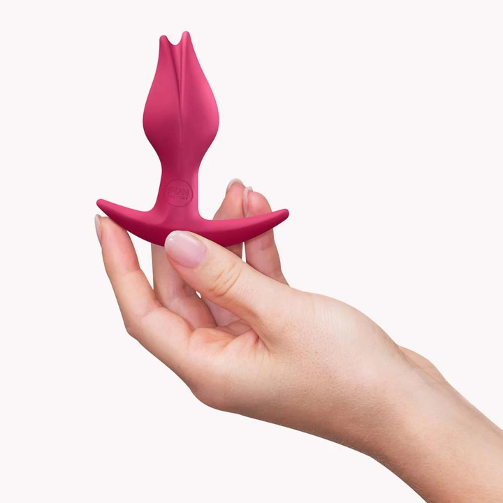 Korek analny Bootie Fem – Raspberry, silikonowy, 8,5 cm