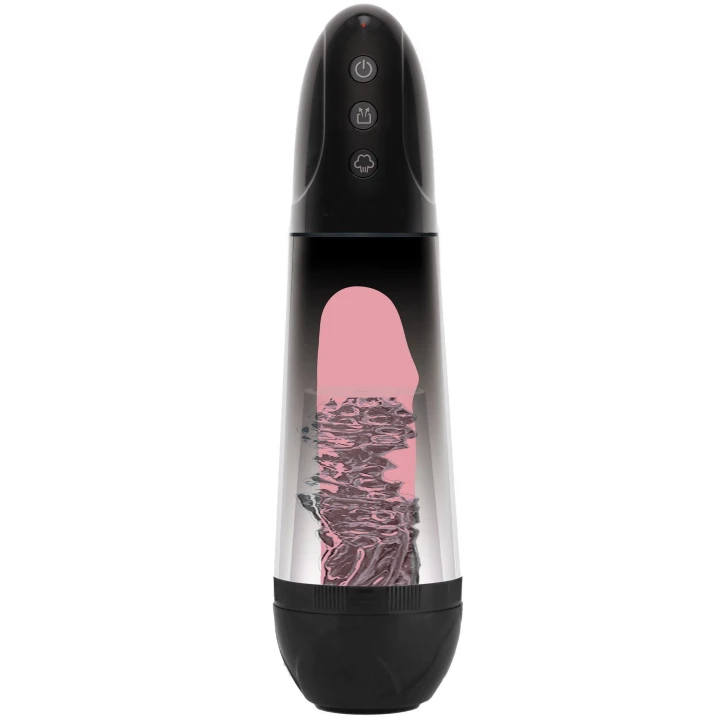 Pompa do penisa FUSION X - automatyczna, przezroczysta, z tkaniny TPE, 30,5 cm