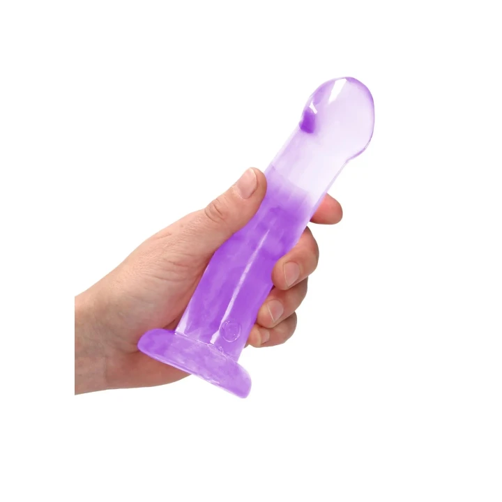 Dildo transparentne CRYSTAL CLEAR, 6,7''/17 cm, z przyssawką, bez ftalanów