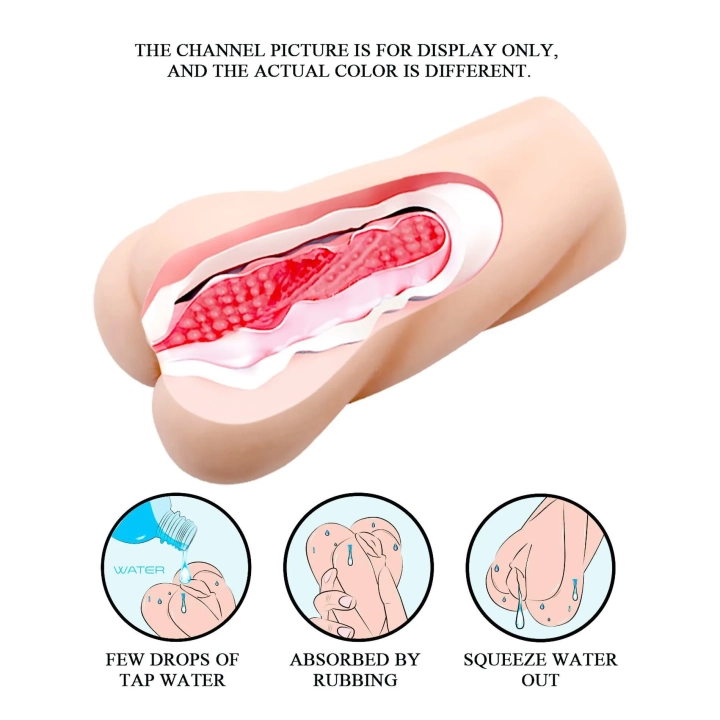 Masturbator realistyczny CRAZY BULL, materiał ABS/TPR, z wibracją i lubrykantem woda