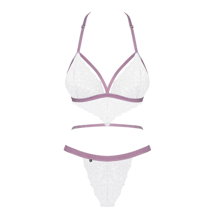 Body Bielizna-Lilyanne, OBSESSIVE, S/M, regulowane ramiączka, koronka, prześwitujący materiał