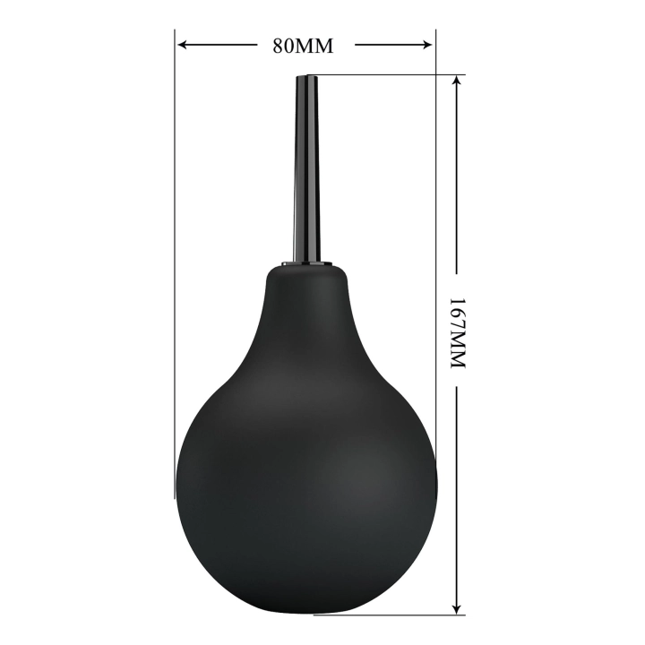 Gruszka do irygacji analnej MR PLAY, gumowa, 224 ml, dysza 7,5 cm