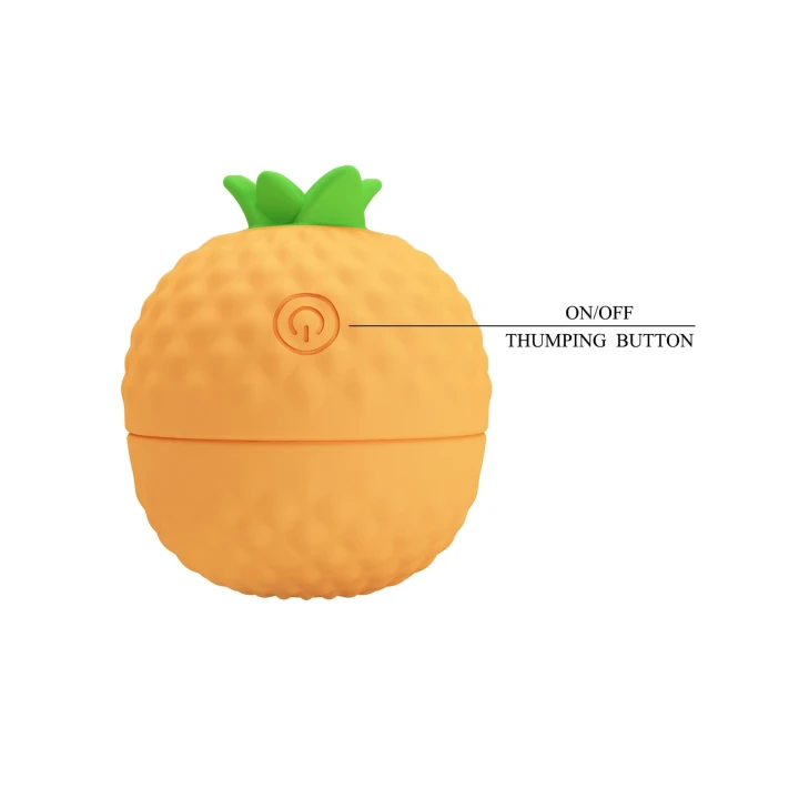 Wibrator silikonowy PRETTY LOVE - Ananas, 12 trybów uderzeń, wodoodporny