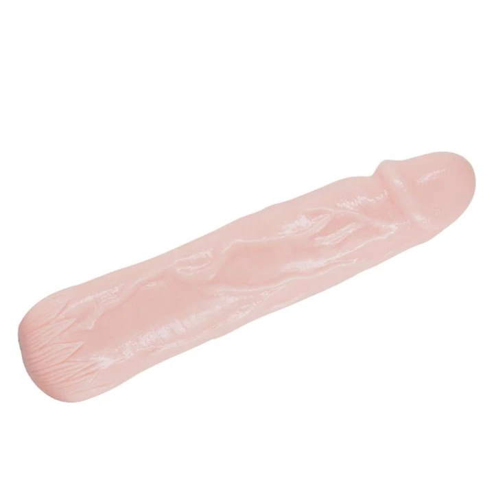 Dildo BAILE Naturals - Realistyczny, Elastyczny, Wygięty z Żyłkami