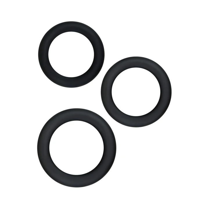 Pierścienie silikonowe - seria Diversity, rozmiary S/M/L, wodoodporne