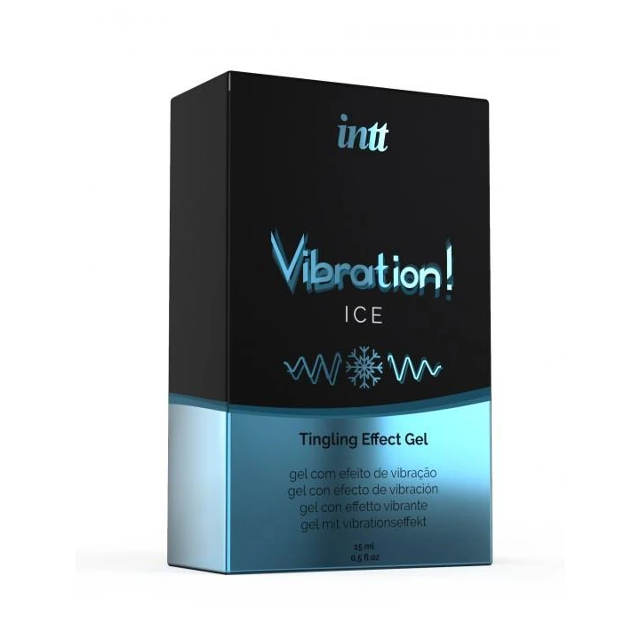 Wibrator płynny Żel-VIBRATION ICE 15 ml - uniseksowy, chłodzący, smak mięty