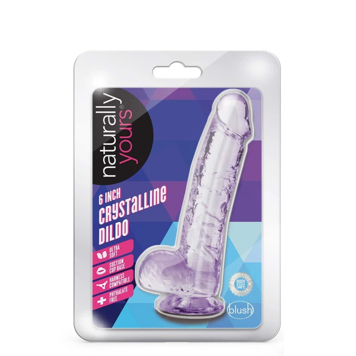 Dildo NATURALLY YOURS 6" z TPE, z przyssawką, bez ftalanów i parabenów