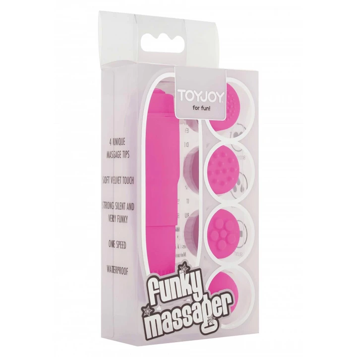 Masażer do ciała Funky Massager, TPE, wodoodporny, długość 9.5 cm