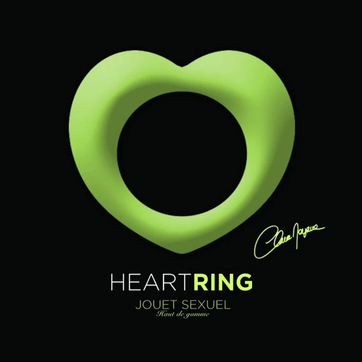 Pierścień Erekcyjny Heart Ring – silikon, fosforyzujący, opóźniający wytrysk