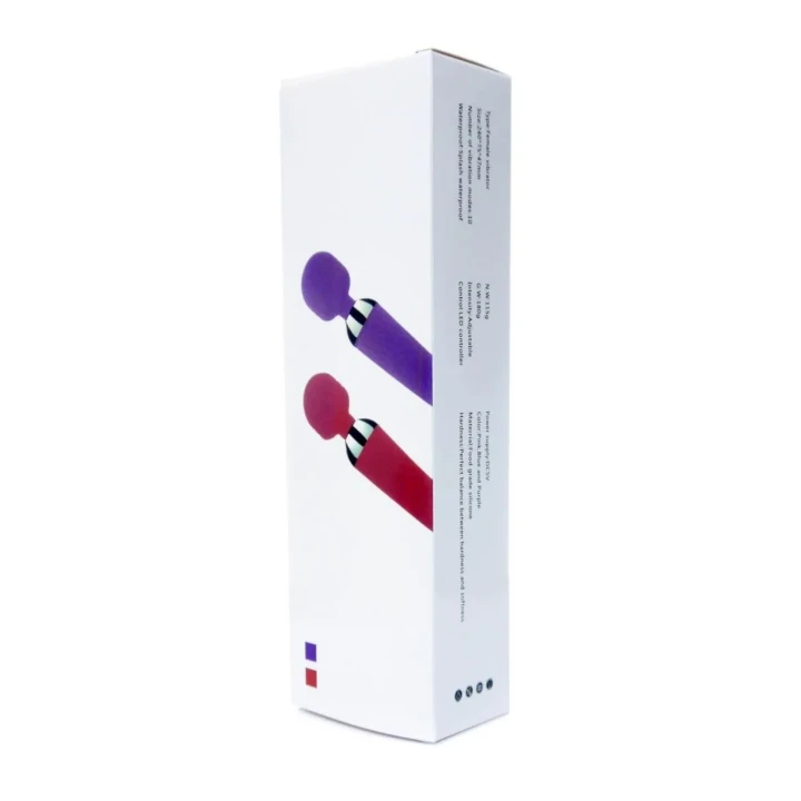 Masażer ciała USB z silikonu medycznego, 10 funkcji, różowy, 19,5 cm