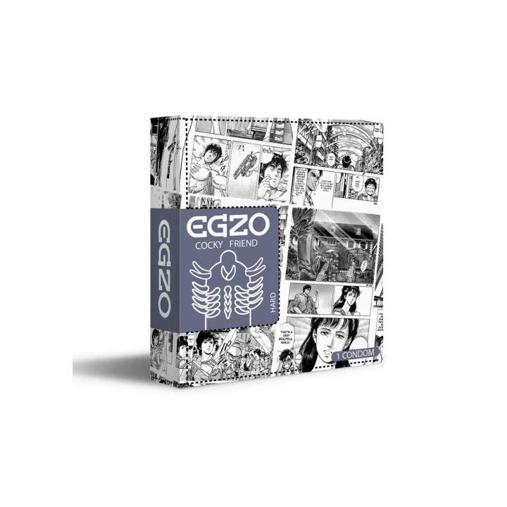 Prezerwatywy lateksowe Egzo Ugly Coyote, długość 18-19 cm, z wypustkami dla przyjemności