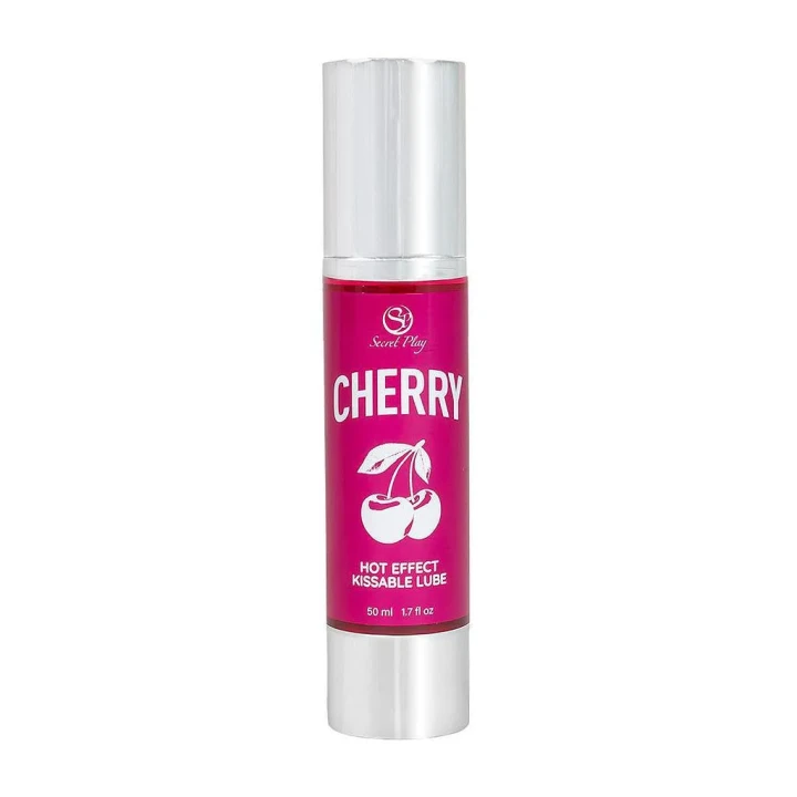Lubrykant i olejek do masażu CHERRY Hot Effect — glicerynowy, rozgrzewający, smak wiśni (50 ml)