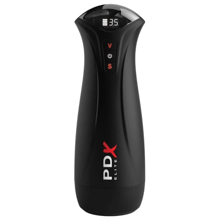 Masturbator automatyczny PDX Elite, 5 trybów wibracji i ssania, 24,5 cm