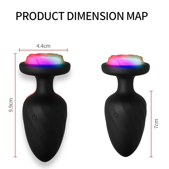 Korek analny Power Escorts - Zdalnie sterowany, silikonowy, 10 trybów wibracji