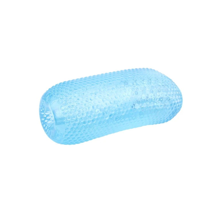 Stymulator dłoni No.3-Blue, TPE, 12,5 cm, teksturowana wewnętrzna powierzchnia
