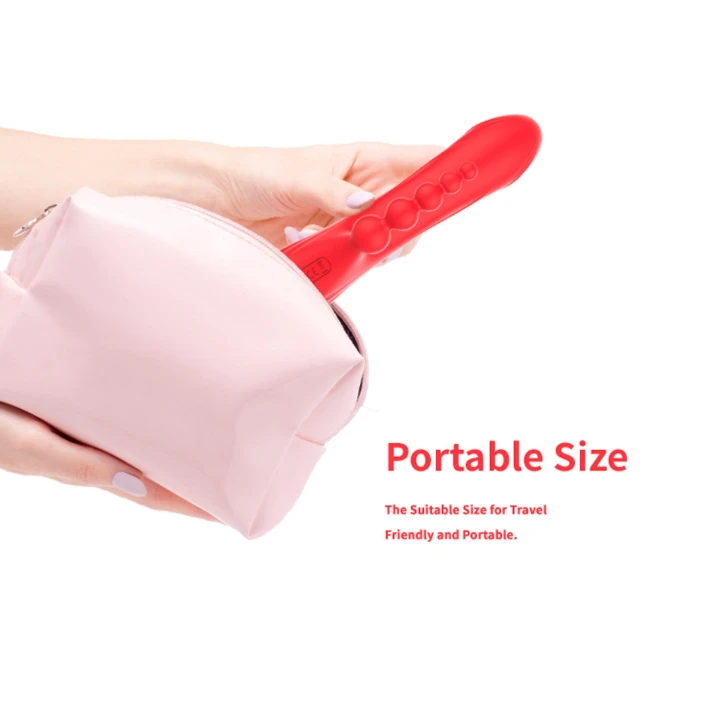 Wibrator typu króliczek Trident Red, 4-punktowa stymulacja, 9 trybów wibracji