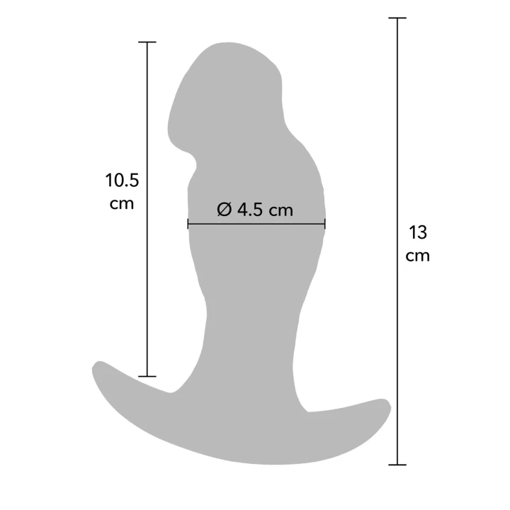 Korek analny (buttplug) INFERNO HIDDEN DESIRE – silikon płynny, realistyczny, 13 cm