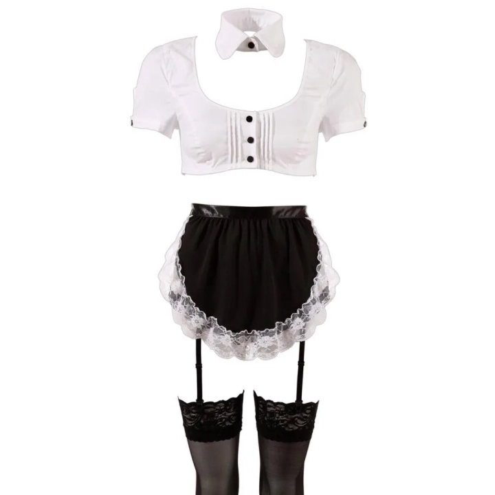 Strój do odgrywania ról COTTELLI LINGERIE – zestaw seksownej służby z akcesoriami