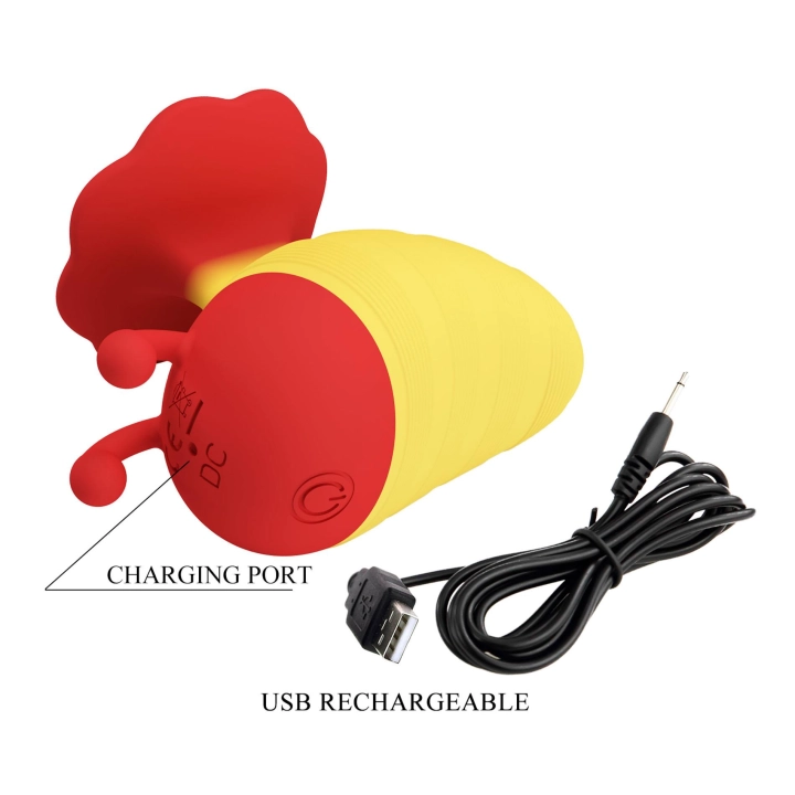 Wibrator PRETTY LOVE Little Bee – 7 programów, wodoodporny, ładowanie USB